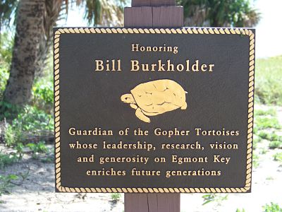 Bill Burkholder Plaque